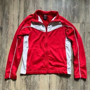 Nike Dri-Fit Red & White Track Jacket